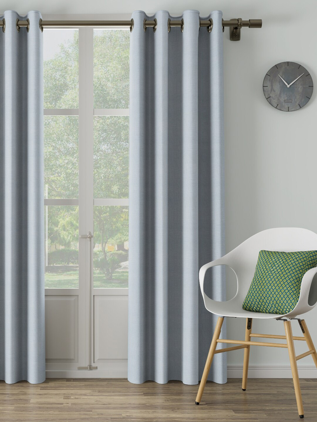 

DDecor Blue Single Curtain Curtain