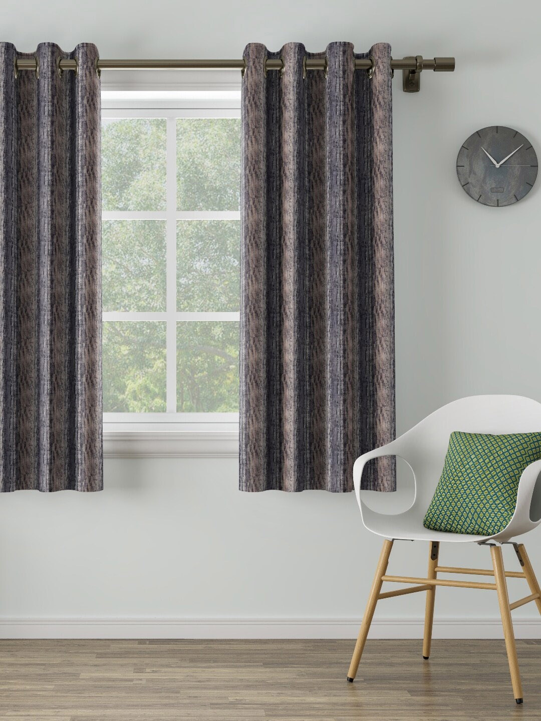 

DDecor Grey Single Window Curtain