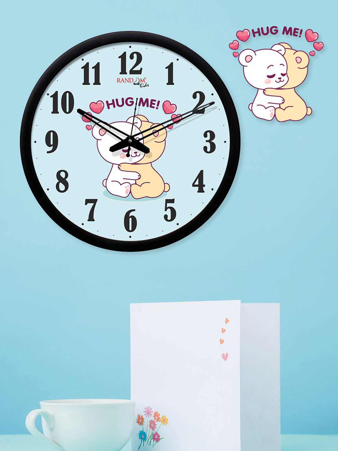 

RANDOM Blue Round Printed Analogue Wall Clock