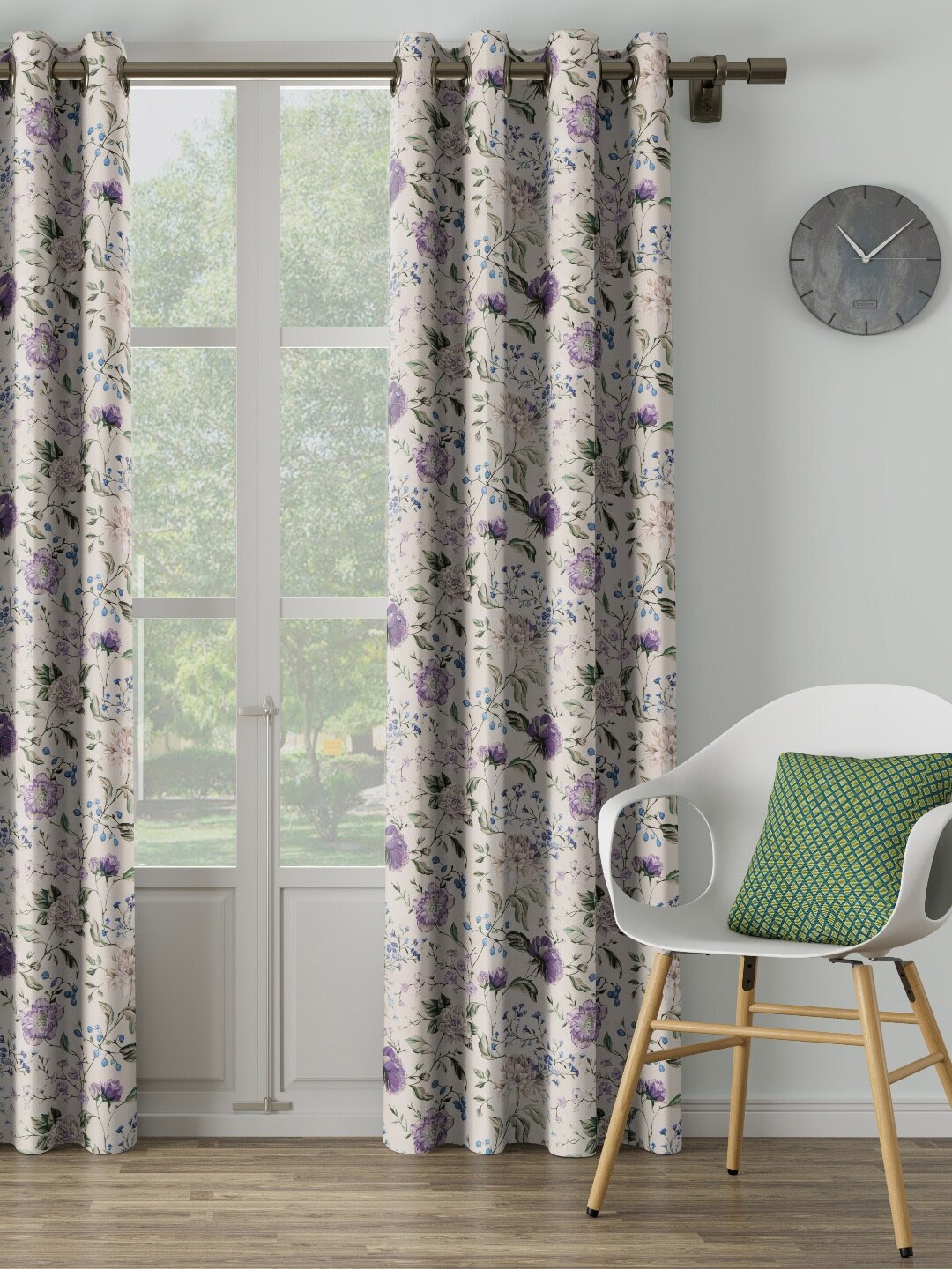 

DDecor Cream-Coloured Single Curtain Curtain