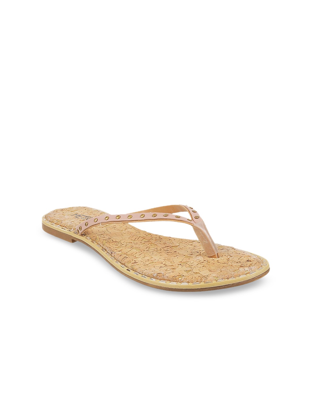 

Metro Women Pink Embellished Open Toe Flats