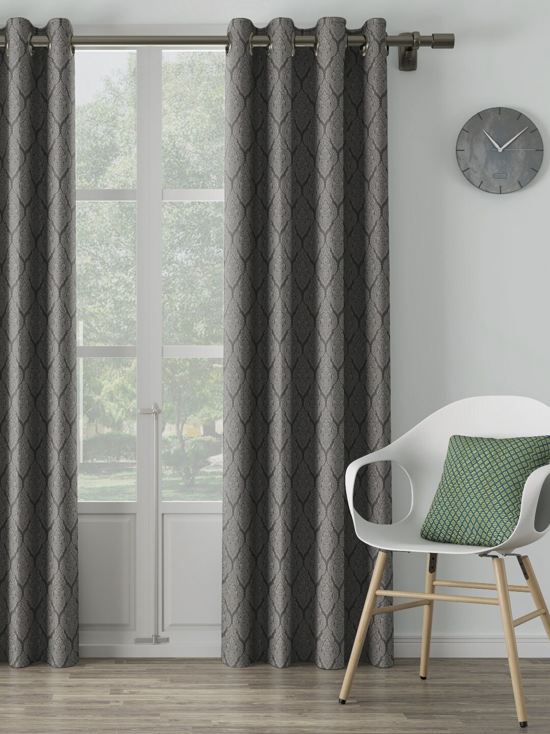 

DDecor Grey Single Curtain Curtain