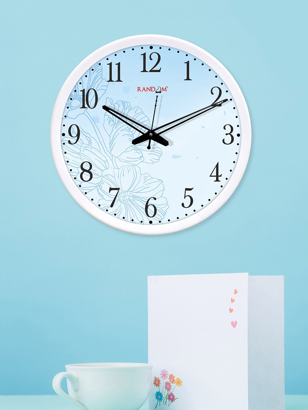 

RANDOM Blue Dial Round Printed 30 cm Analogue Wall Clock