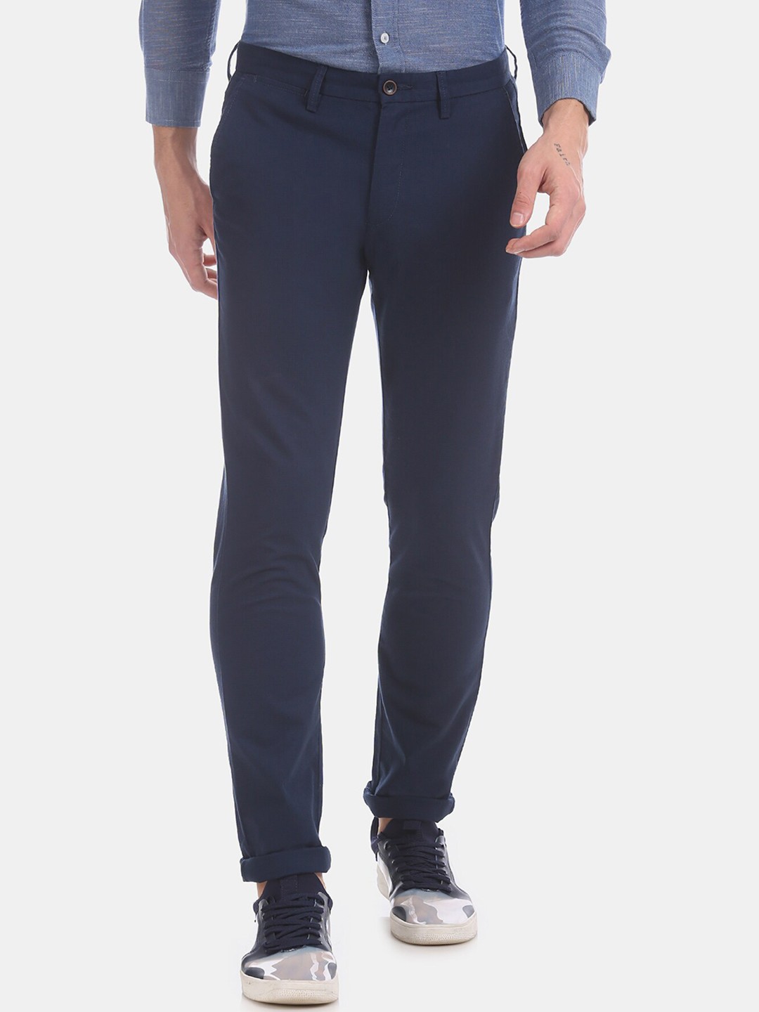 

Arrow Sport Men Grey Formal Trousers
