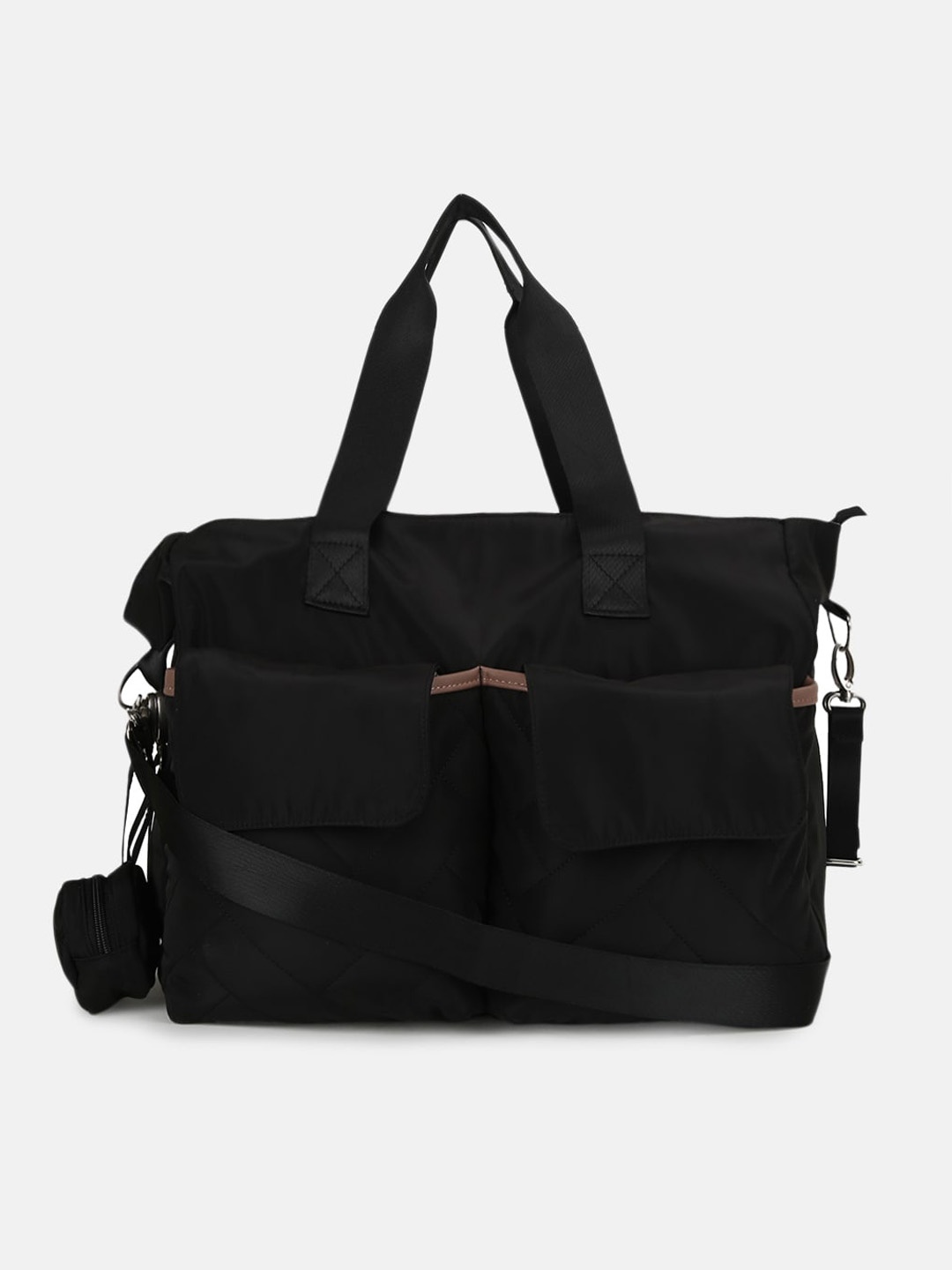 

Chicco Kids Unisex Black Solid Diaper Shoulder Bag