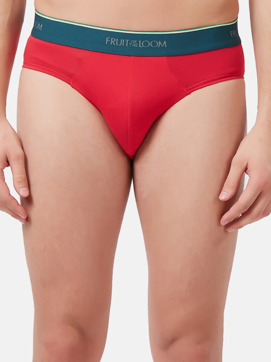 

Fruit of the loom Men Red & Teal Blue Solid Hipster Briefs MHB06-A1S1