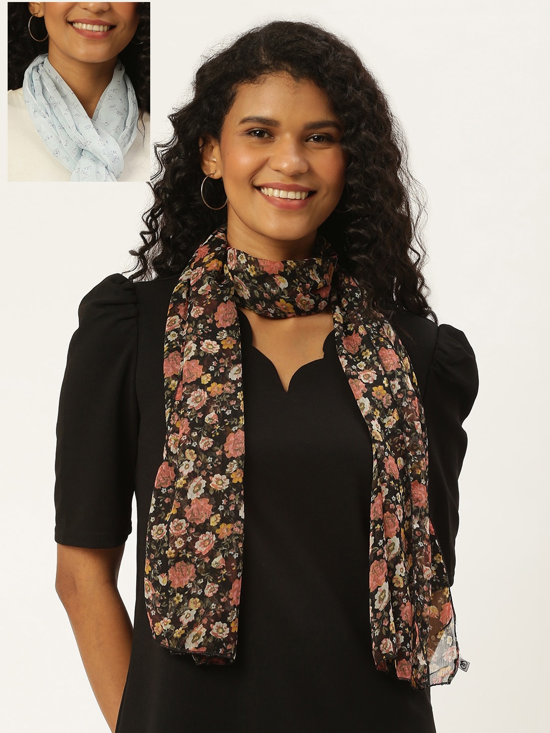 

Trend Arrest Women Pack of 2 Printed Scarves, Multi