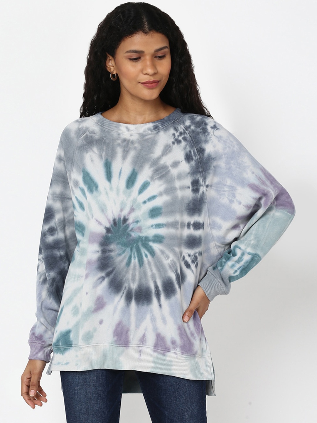 

AMERICAN EAGLE OUTFITTERS Women Multicoloured Printed Sweatshirt, Multi