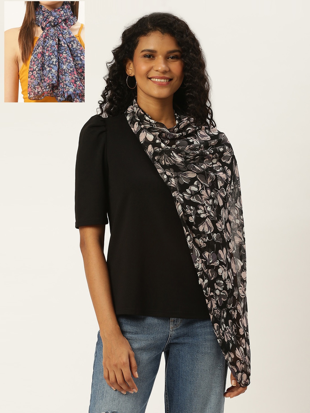 

Trend Arrest Women Pack Of 2 Printed Scarf, Multi