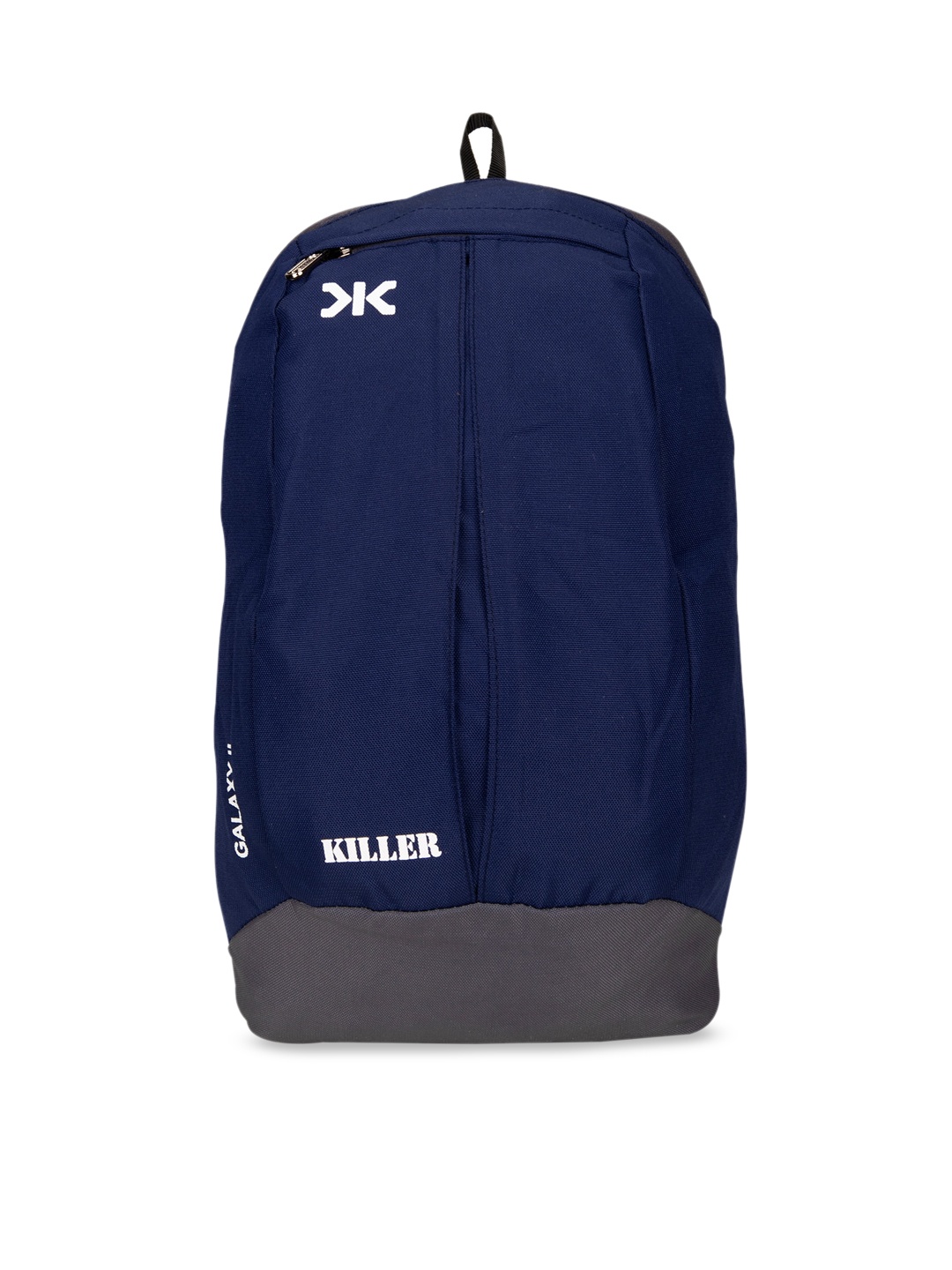 

Killer Unisex Navy Blue & Grey Colourblocked Medium Backpack