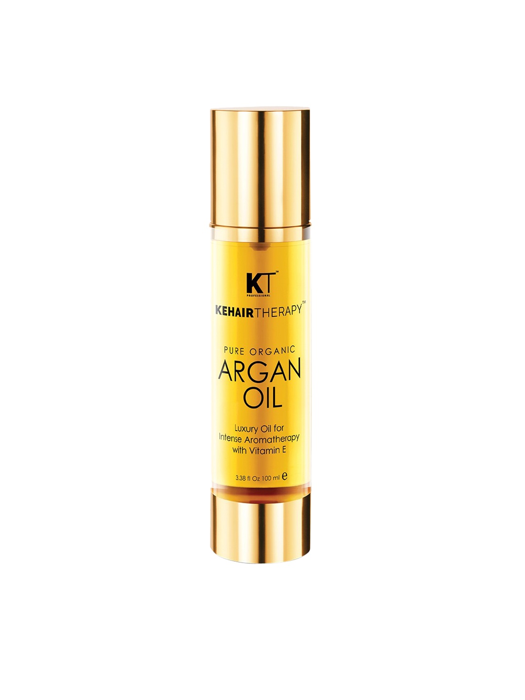 KEHAIRTHERAPY KT Professional Kehairtherapy Pure Organic Argan Hair Oil & Serum 100 ml, Yellow