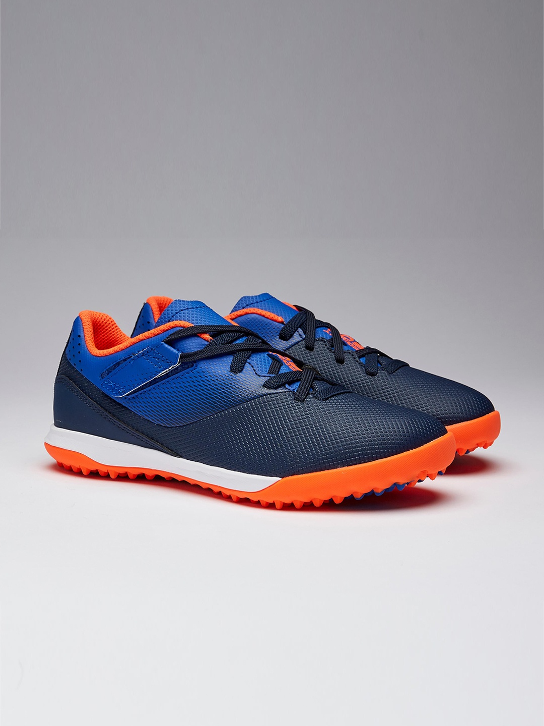 

Kipsta By Decathlon Kids Navy Blue PU Football Shoes