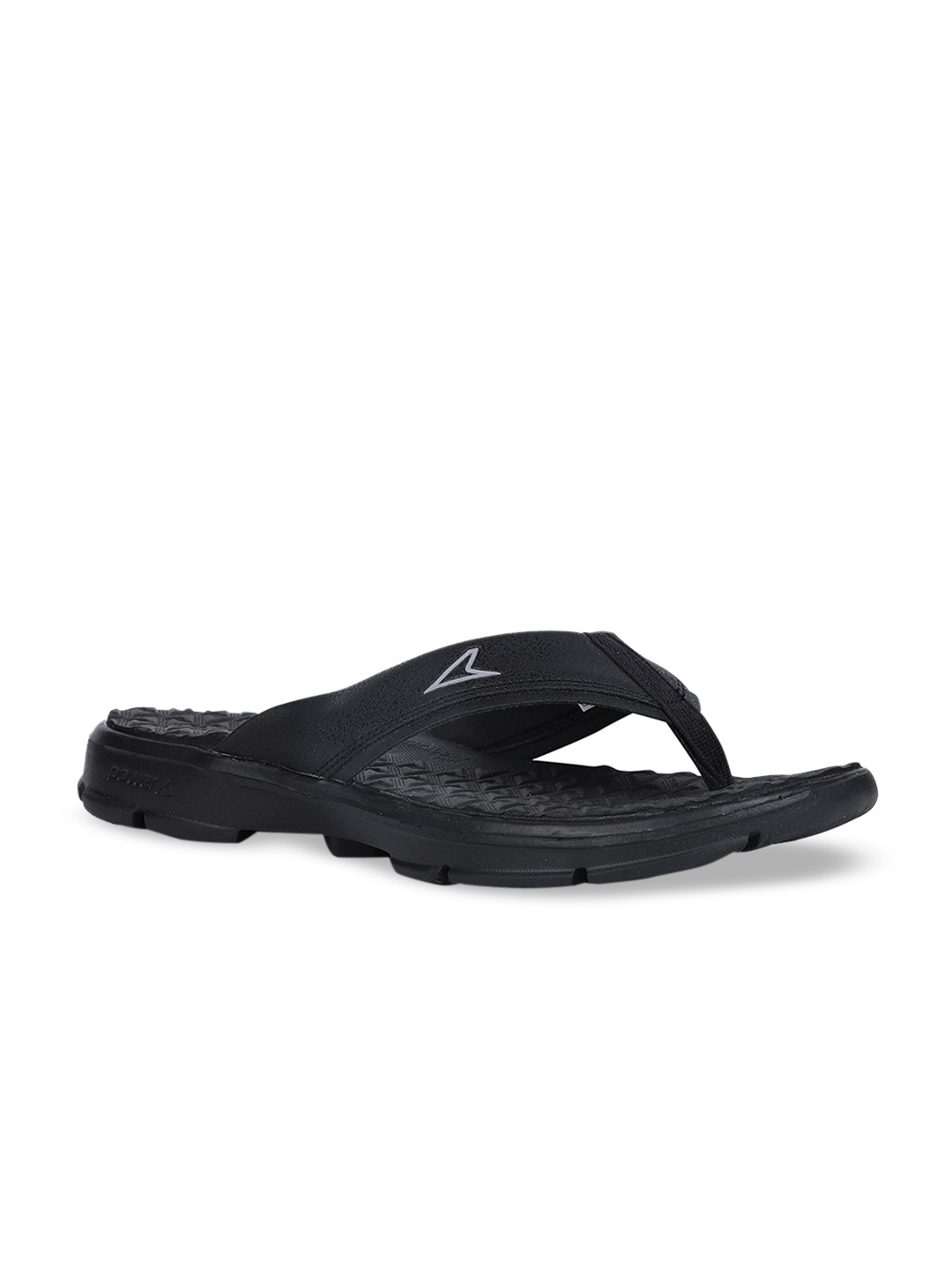 

Power Men Black Solid Thong Flip-Flops