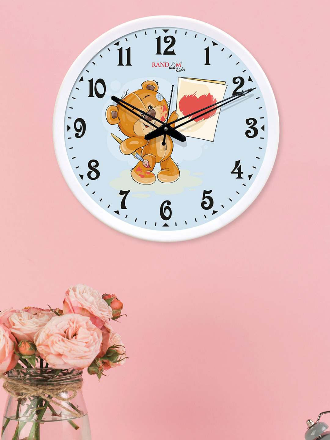 

RANDOM Blue Round Printed Analogue Wall Clock