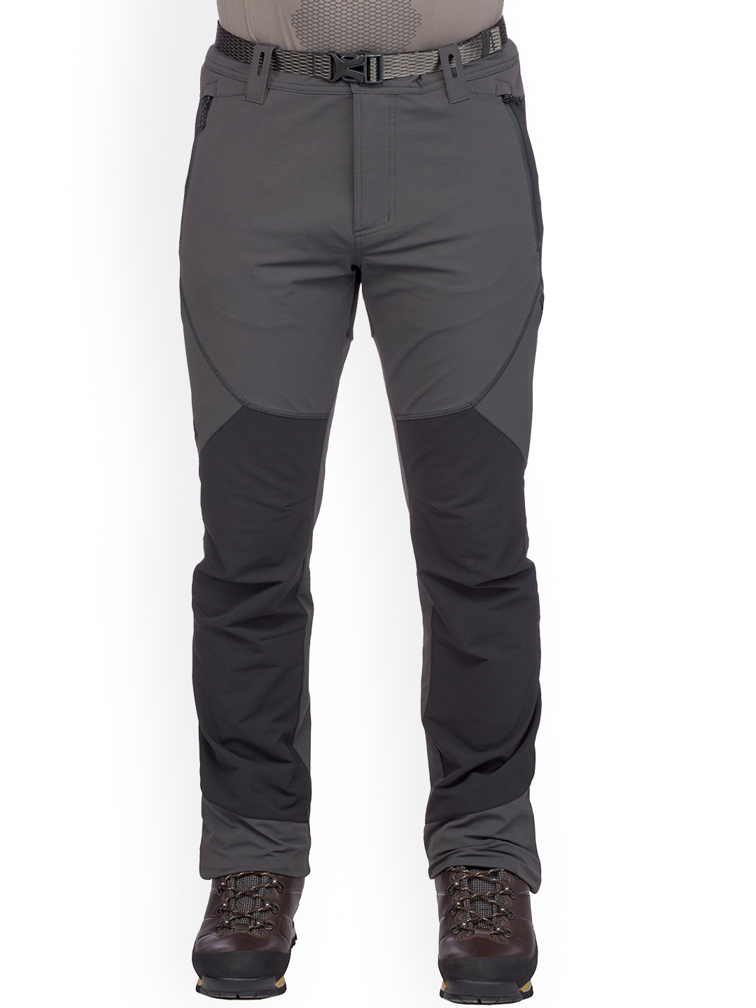 

FORCLAZ By Decathlon Men Charcoal Grey Mountain Hiking and Trekking Trousers TREK 900