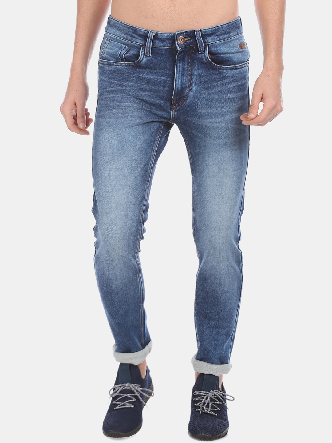 

Flying Machine Men Blue Slim Fit Mid-Rise Clean Look Jeans
