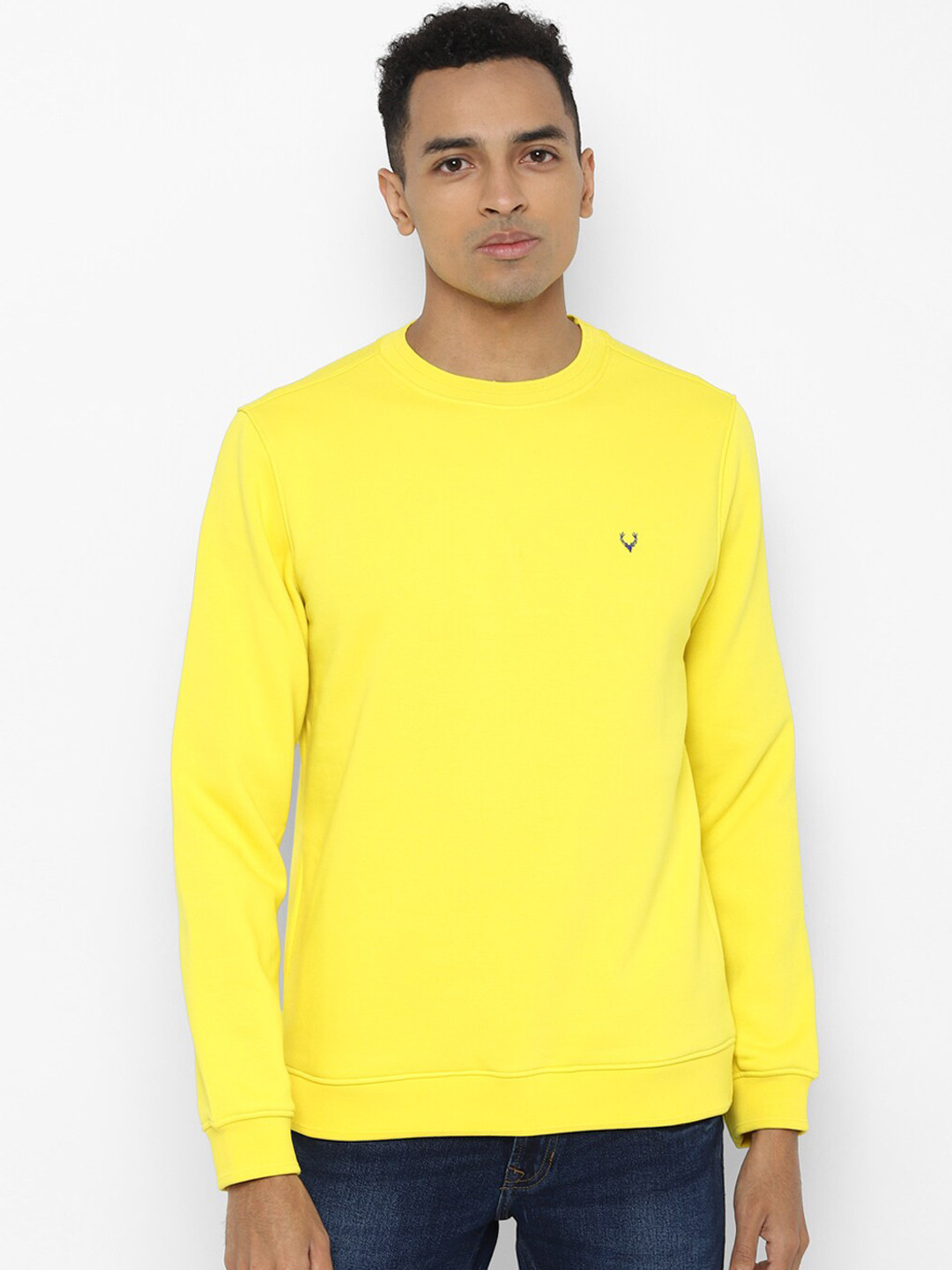 

Allen Solly Sport Men Yellow Solid Sweatshirt