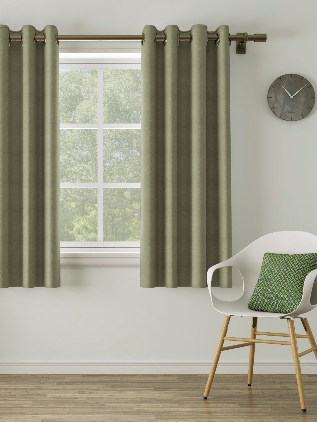 

DDecor Green Single Window Curtain