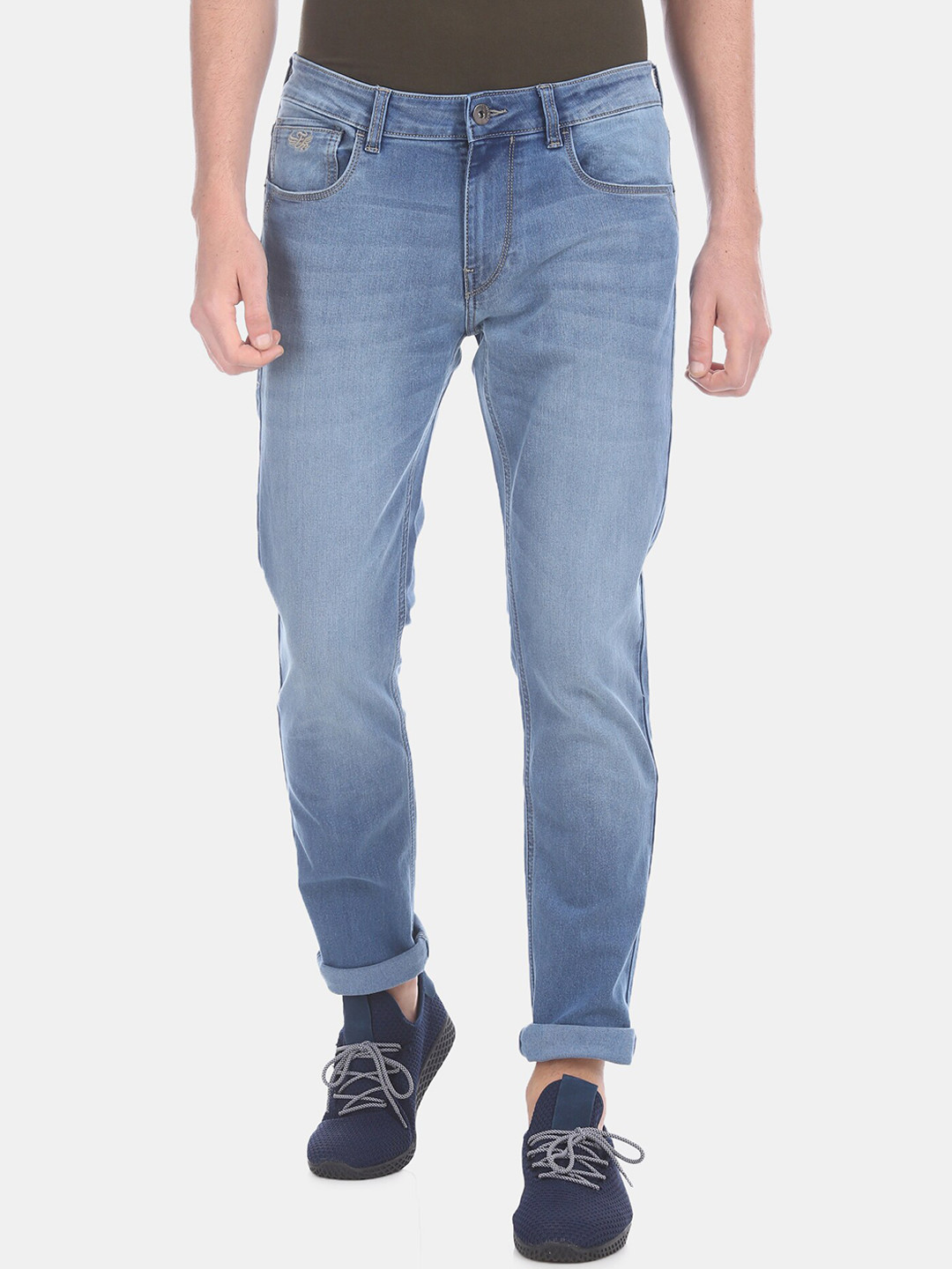 

Flying Machine Men Blue Slim Fit Mid-Rise Clean Look Jeans