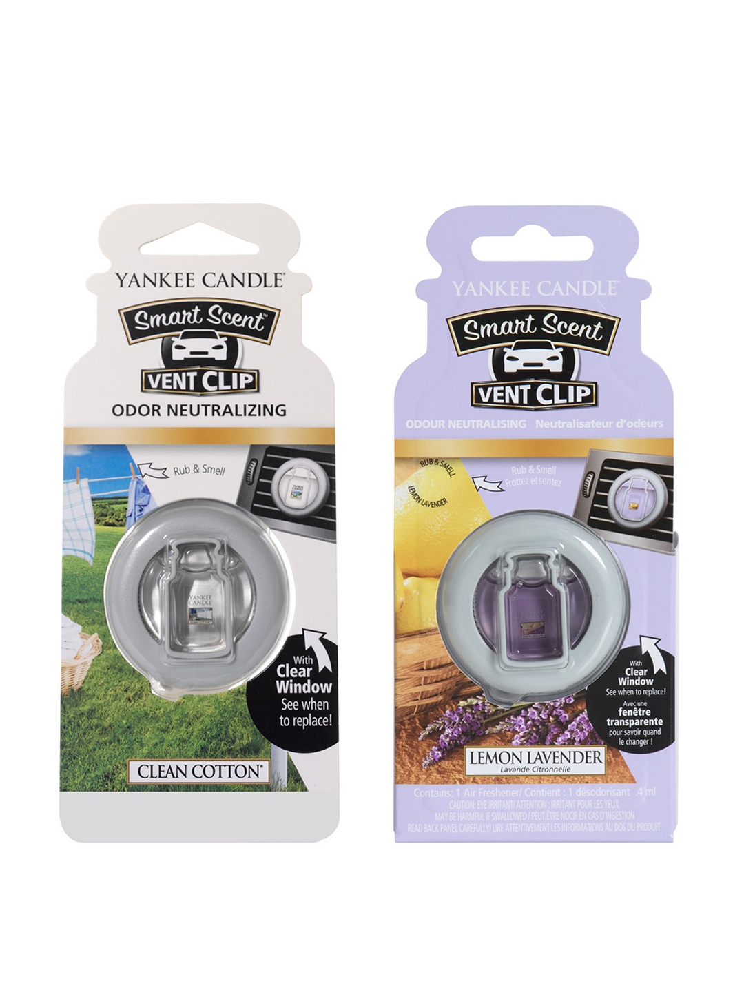 

YANKEE CANDLE Set of 2 Smart Scent Vent Clip Air Freshener, White
