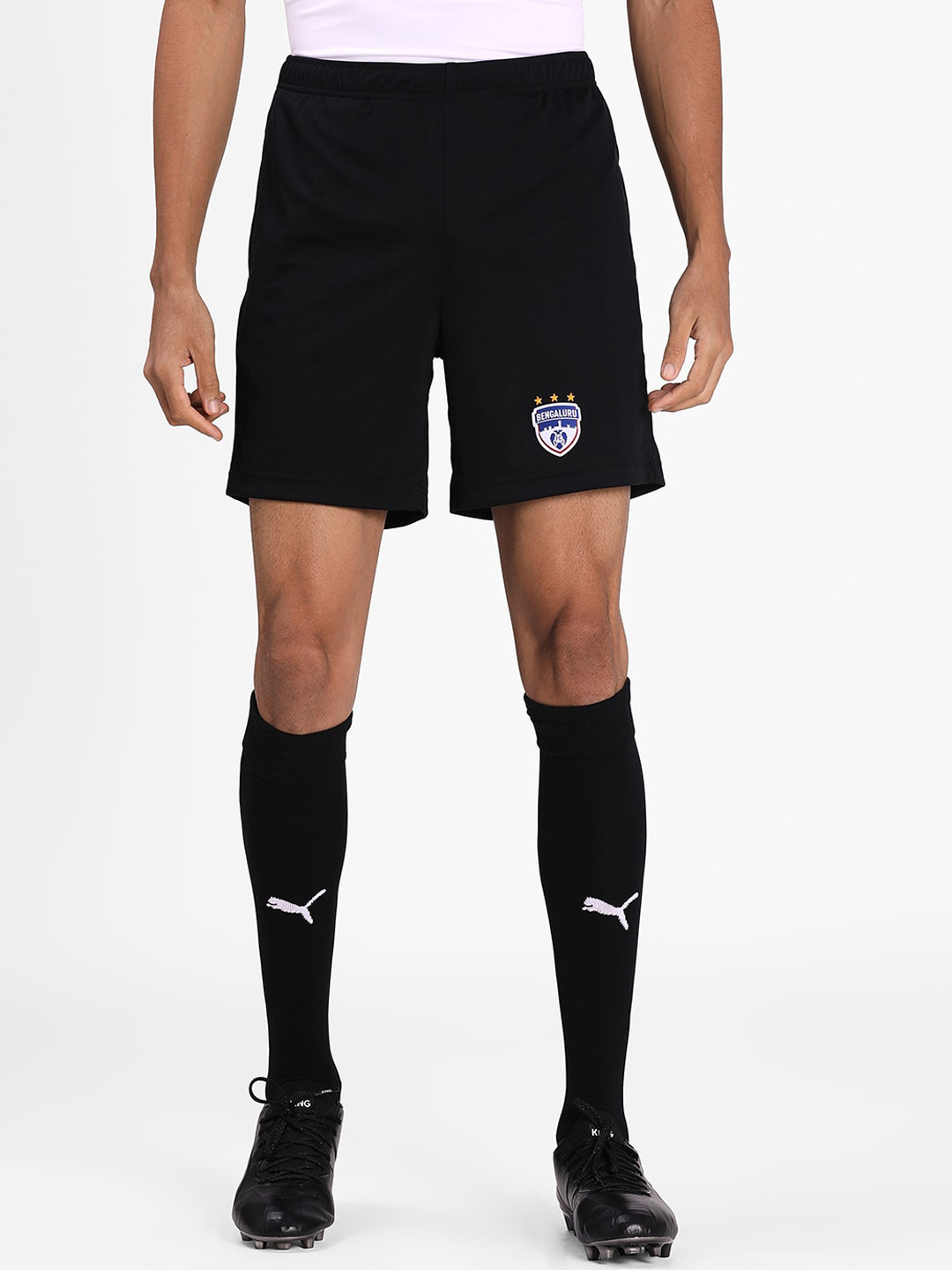 

Puma Men Black Solid BFC Training Shorts