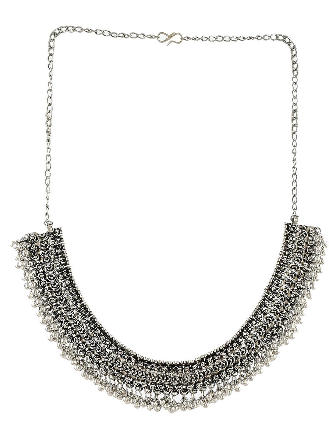 

Silvermerc Designs Silver Plated Oxidised Classic Necklace