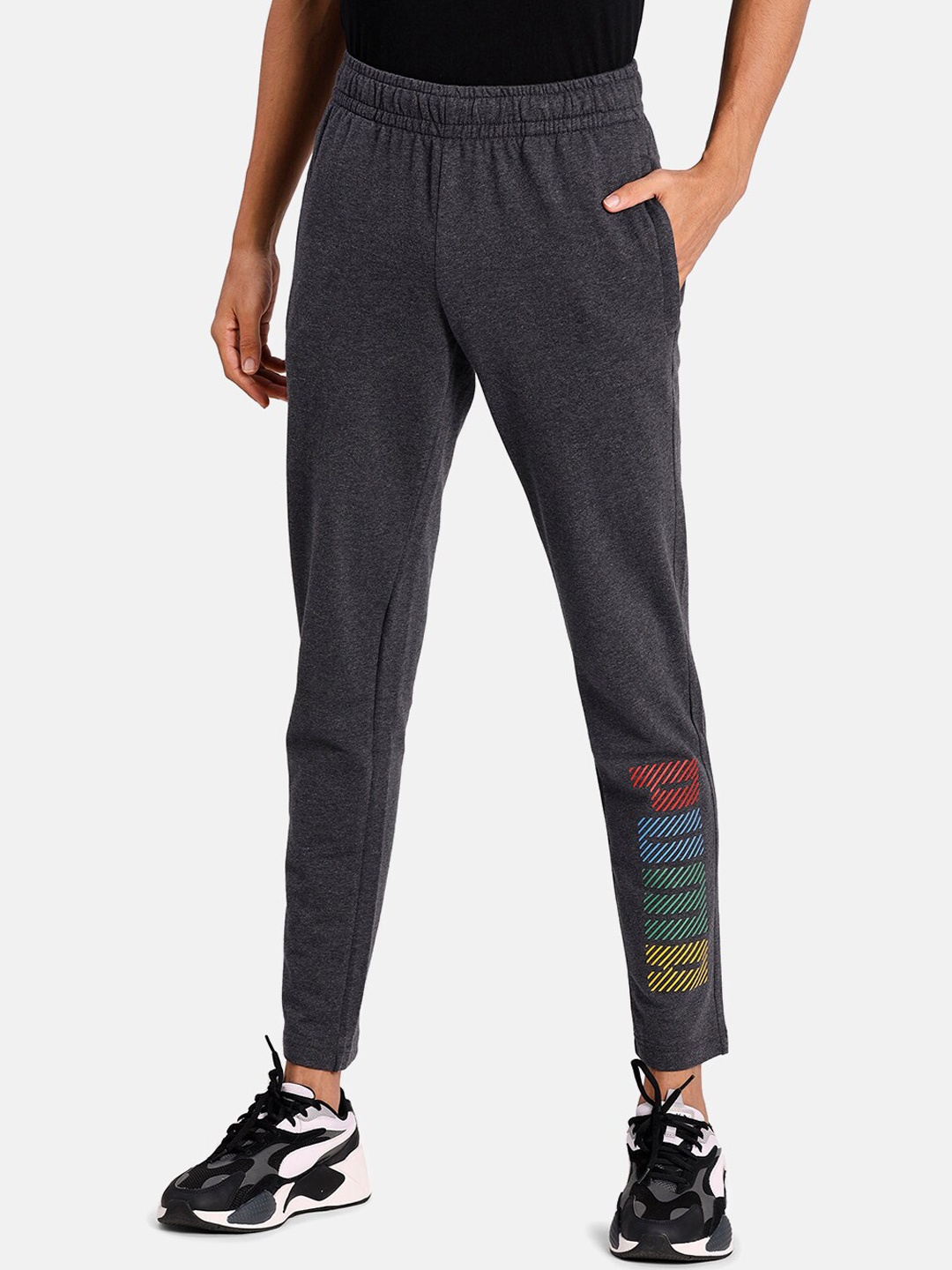 

Puma Men Grey Graphic Track Pants