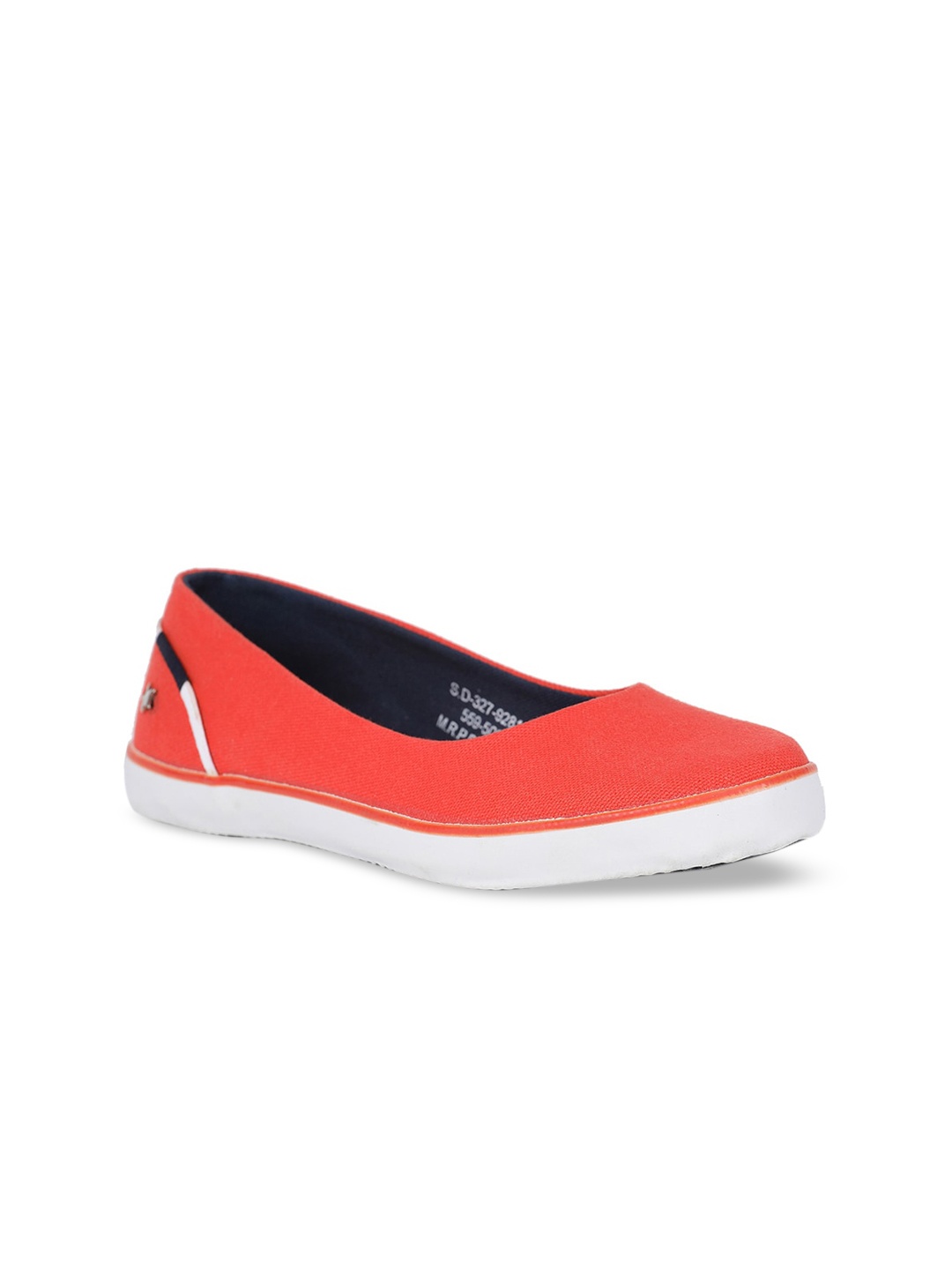 

Bata Women Red Solid Fabric Ballerinas