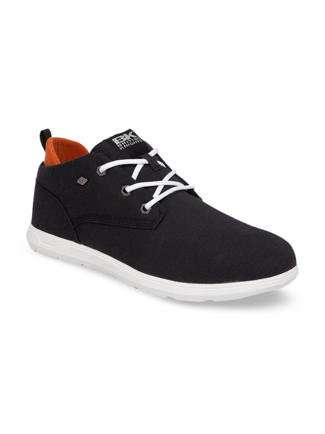 

BRITISH KNIGHTS Men Black Colourblocked Canvas Mid-Top Sneakers