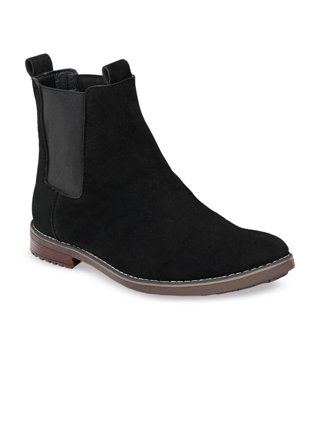 

El Paso Men Black Solid Lightweight Flat Boots
