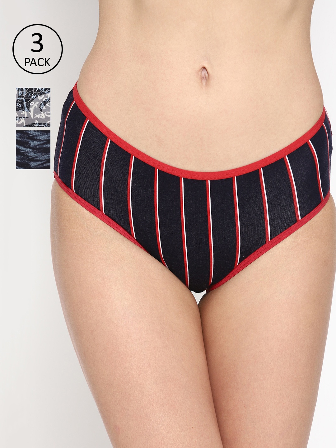 

Skidlers Pack Of 3 Assorted Low Rise Hipsters SKD-BRIEF-43-GREY-44-RED-45
