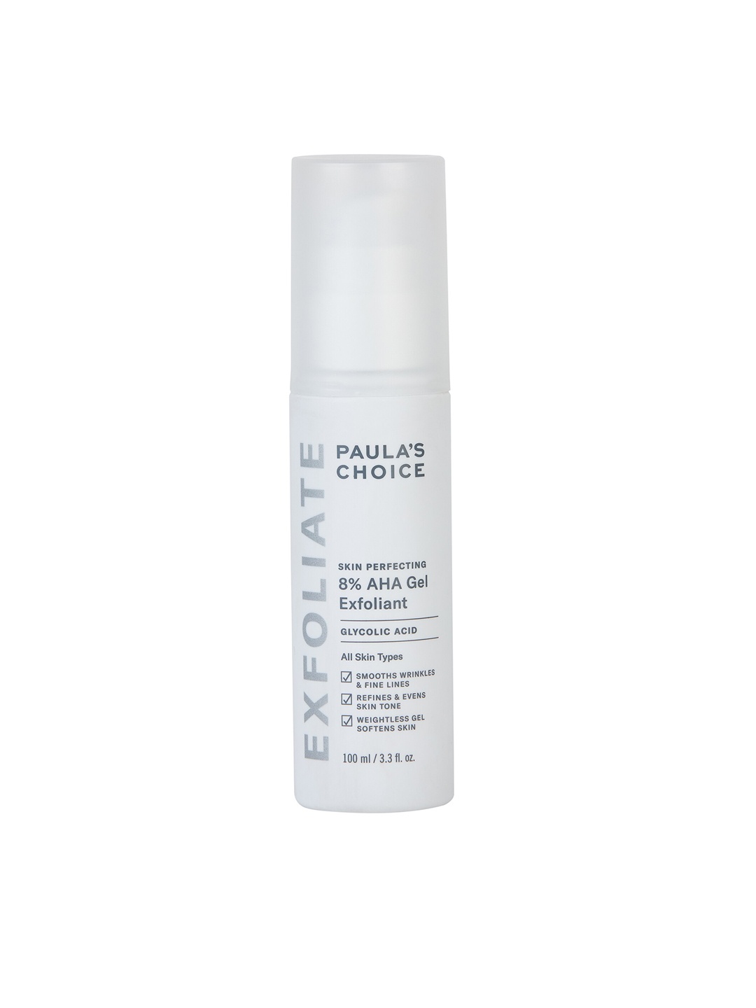 

Paulas Choice AHA Gel Exfoliant Glycolic Acid Chamomile & Green Tea Face Gel 100 ml, White