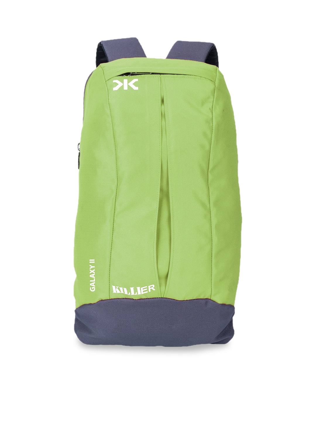 

Killer Unisex Green & Grey Colourblocked Backpacks