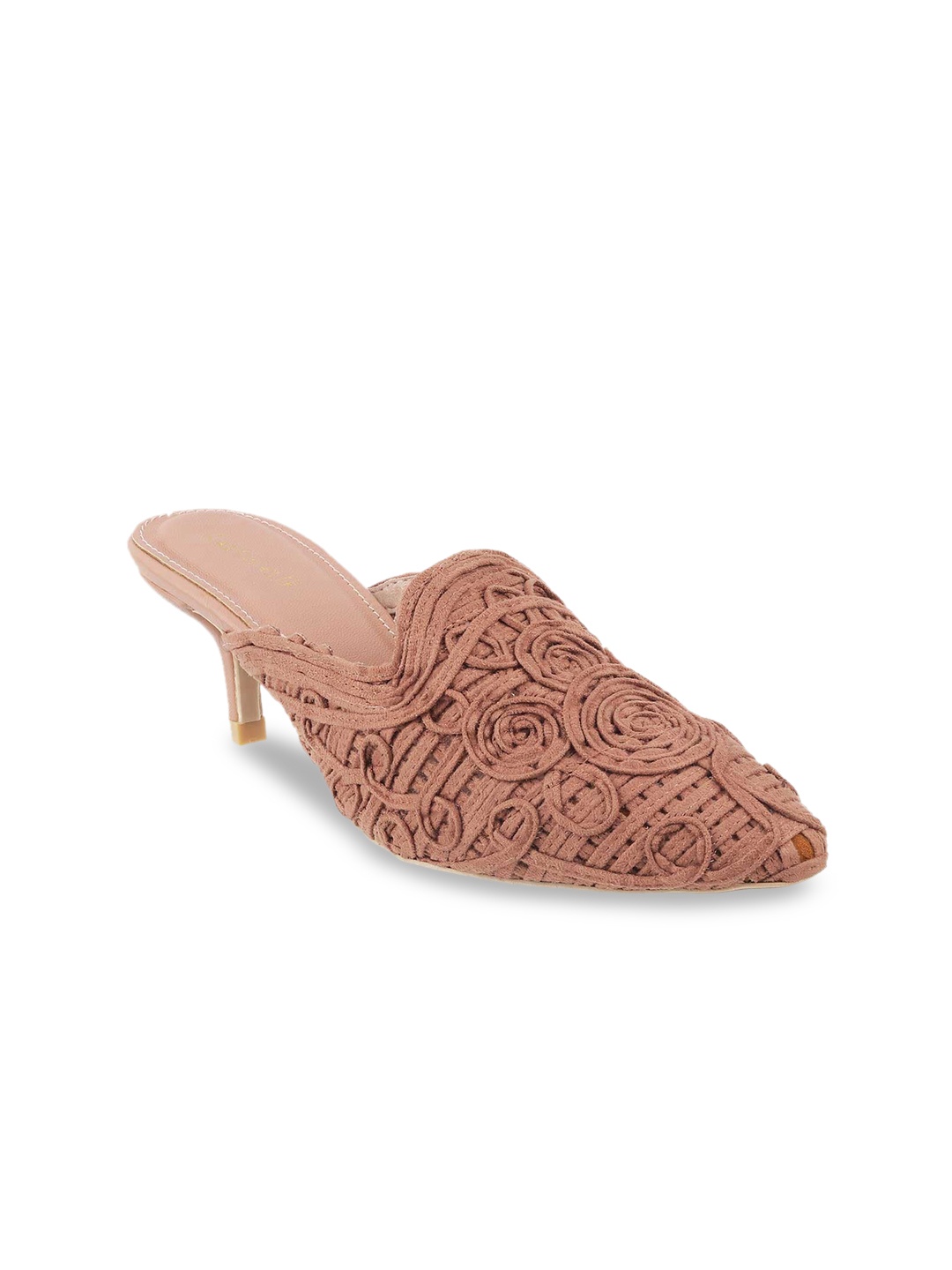 

Catwalk Nude-Coloured Work Kitten Mules