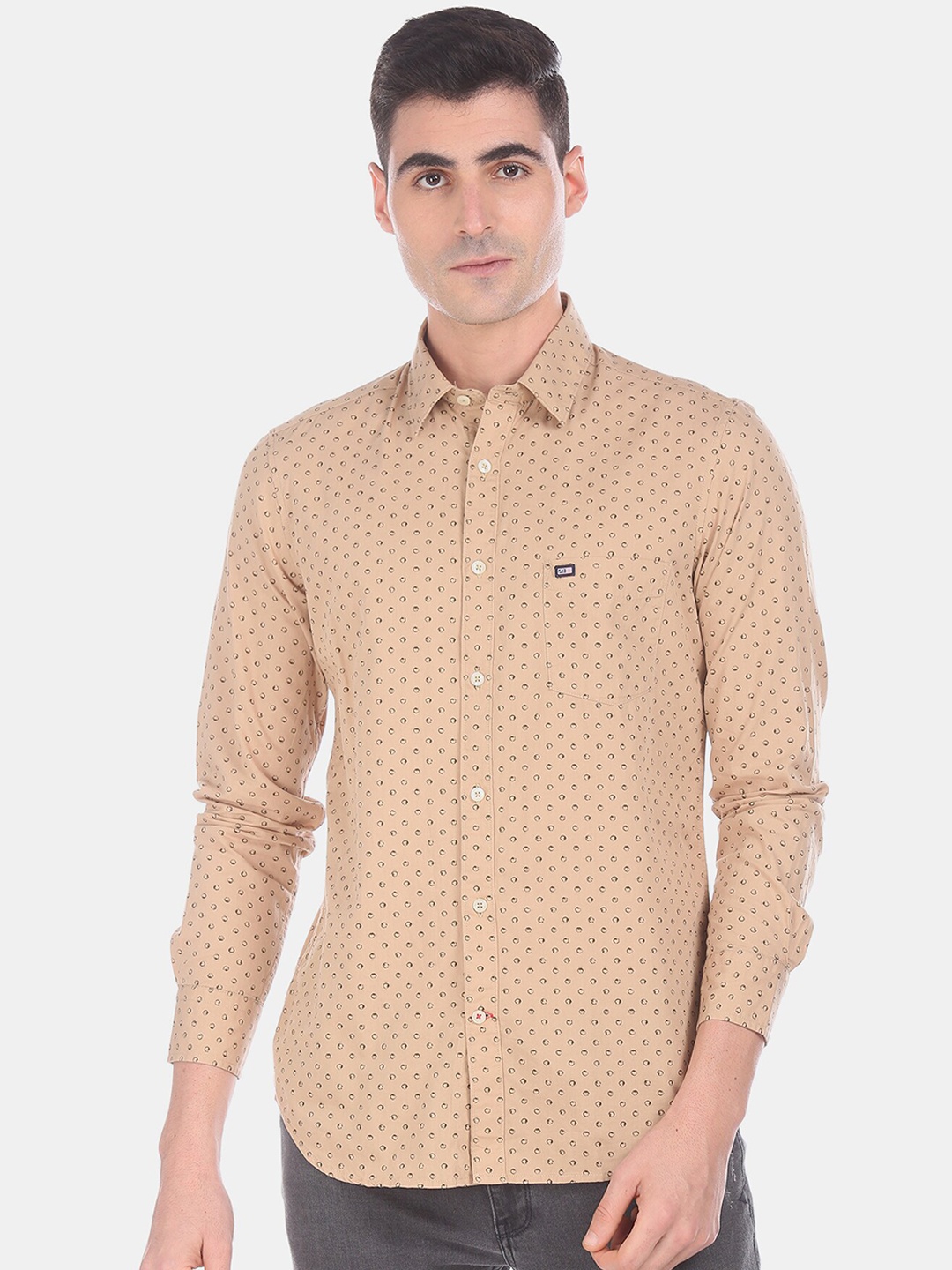 

Arrow Sport Men Beige Regular Fit Printed Casual Shirt