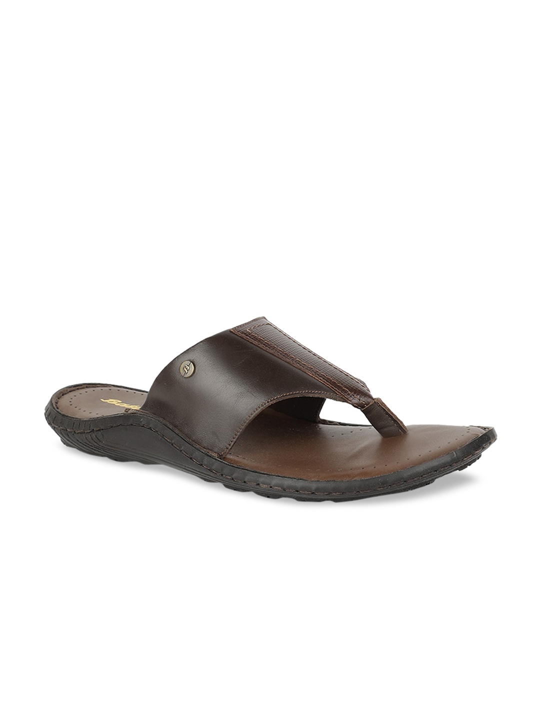

Bata Men Brown Solid Comfort Sandal