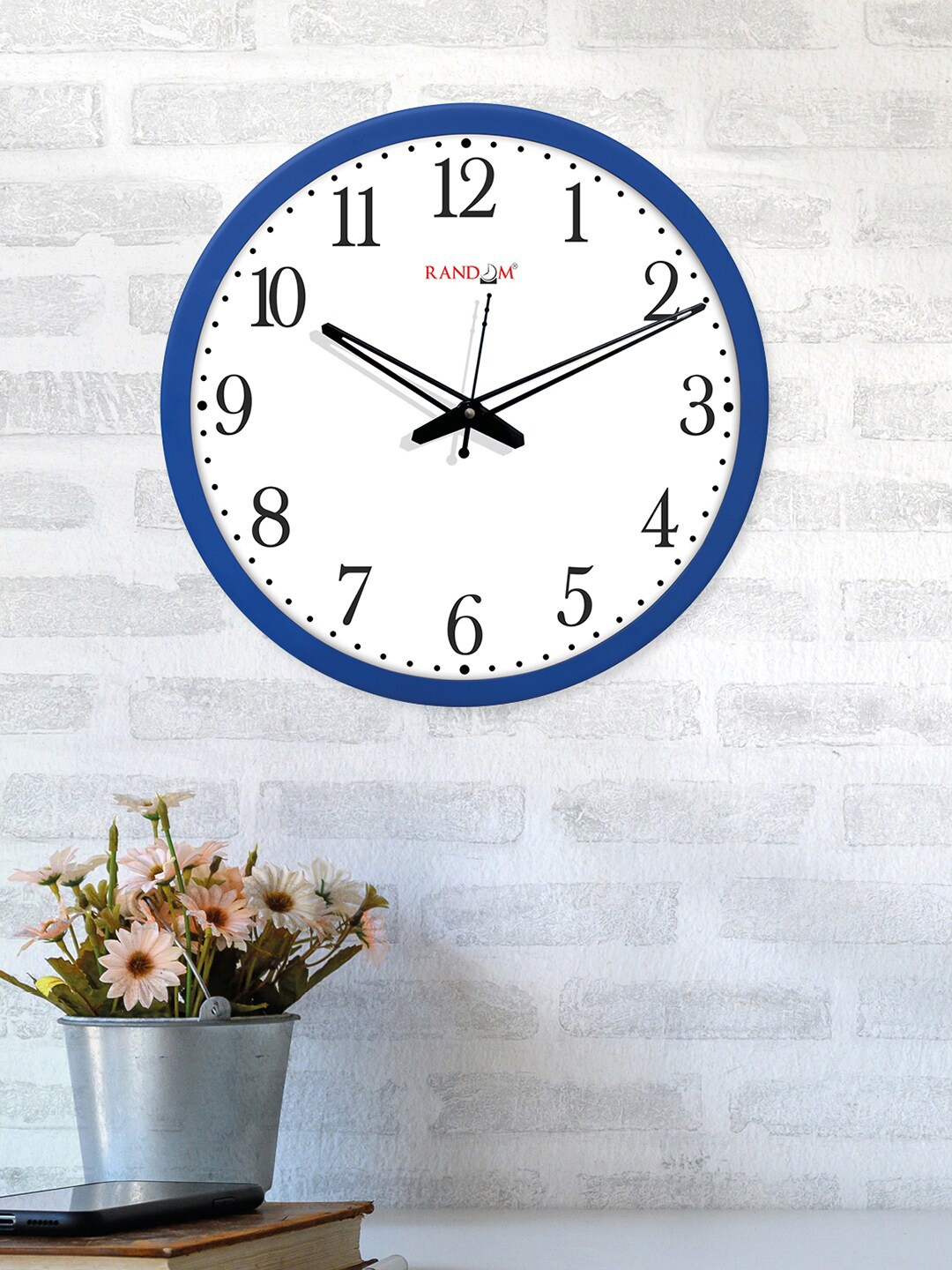 

RANDOM Blue Solid 30.48 cm Analogue Wall Clock