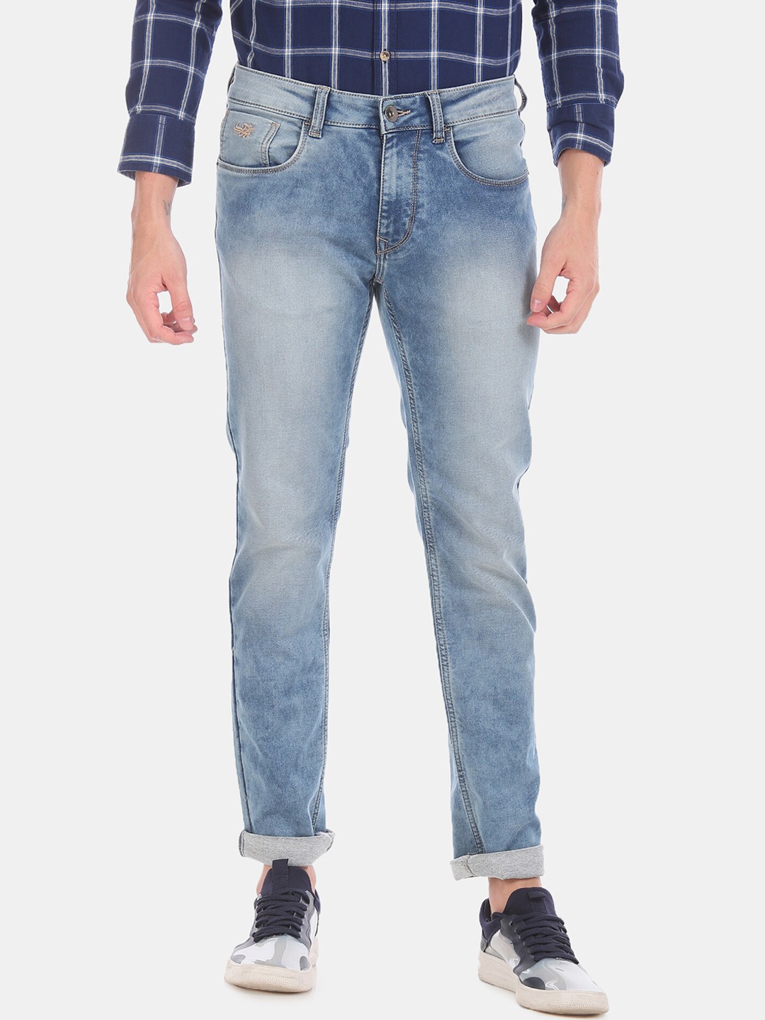 

Flying Machine Men Blue Slim Fit Mid-Rise Clean Look Jeans