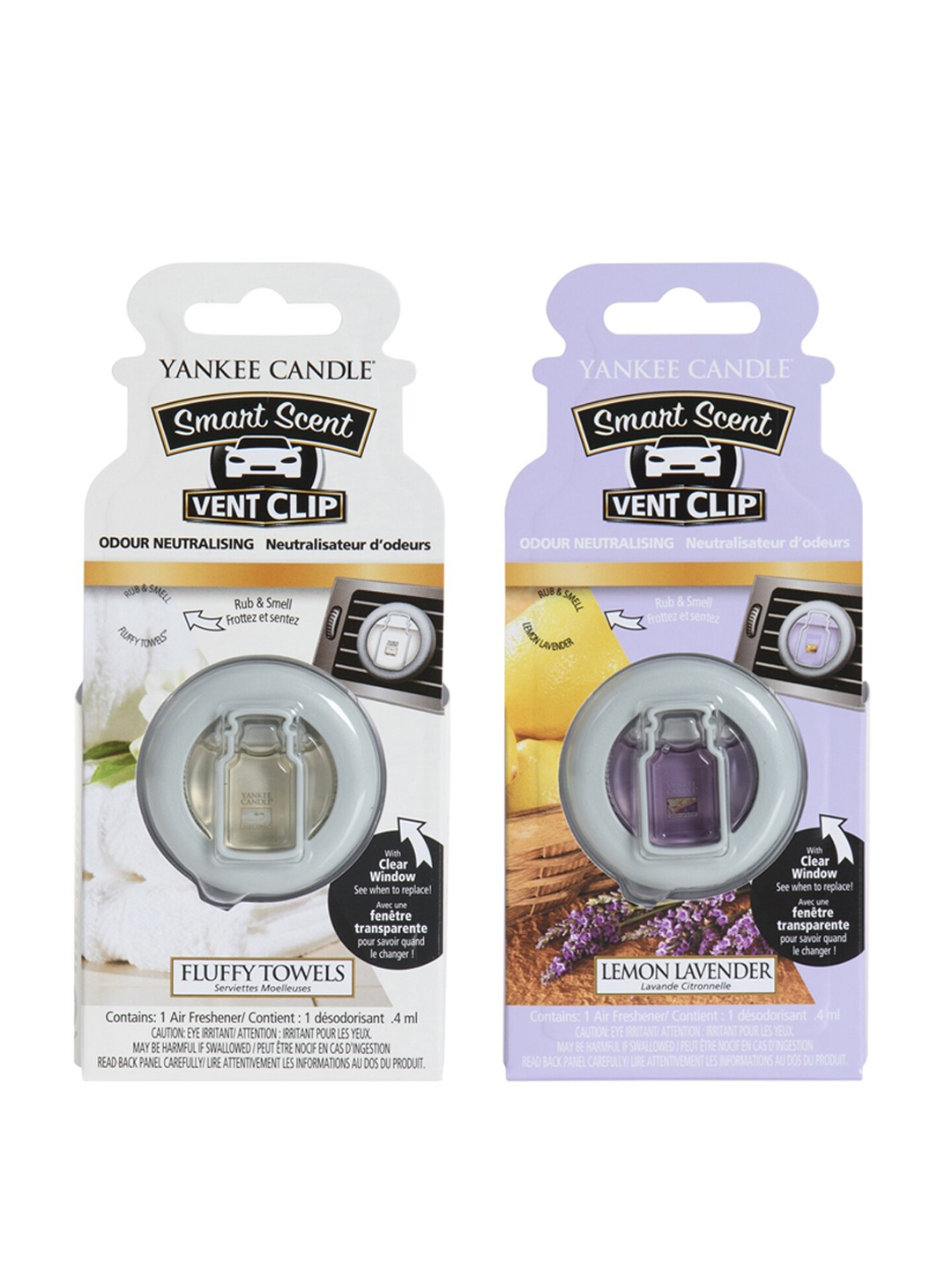 

YANKEE CANDLE Set of 2 Smart Scent Vent Clip Air Freshener, White