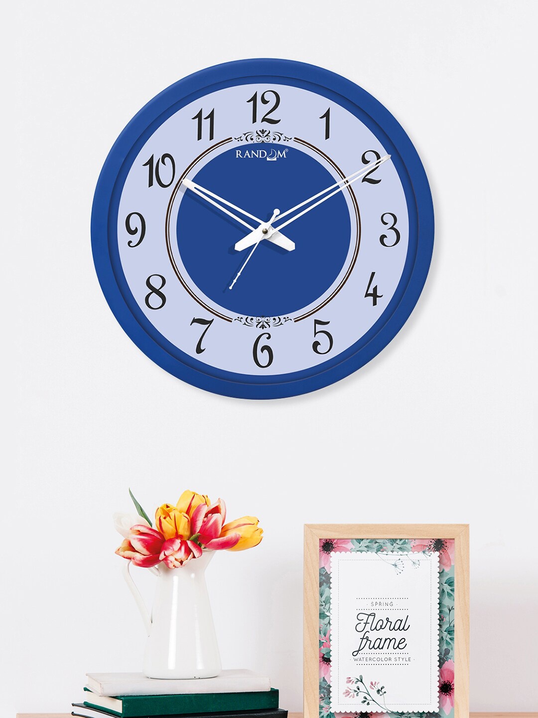 

RANDOM Blue & Black Algerian Font Round Shaped Wall Clock