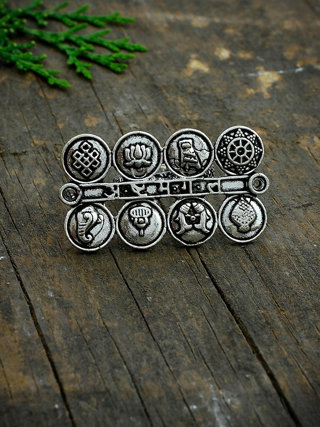 

Silvermerc Designs Silver-Plated Enamelled Finger Ring