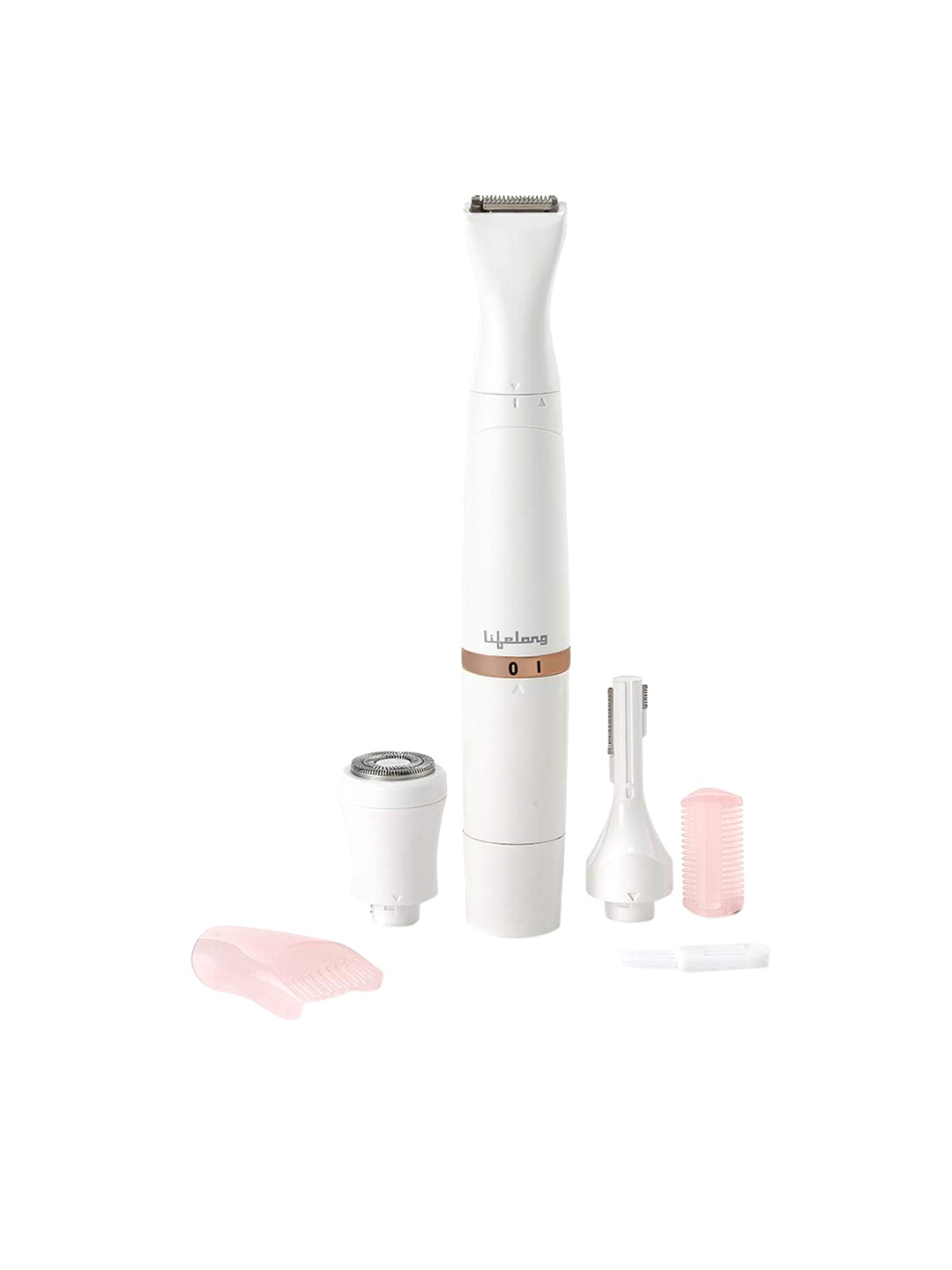 

Lifelong Women LLPCW30 Soft Touch Rechargeable Eyebrow - Underarms - Bikini Trimmer -White