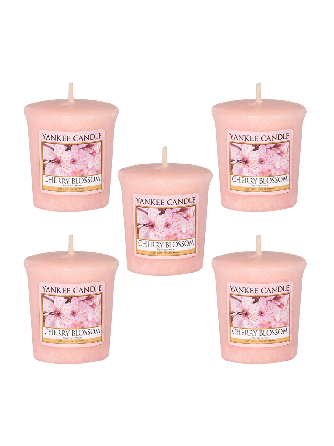 

YANKEE CANDLE Set Of 5 Pink Cherry Blossom Scented Candles