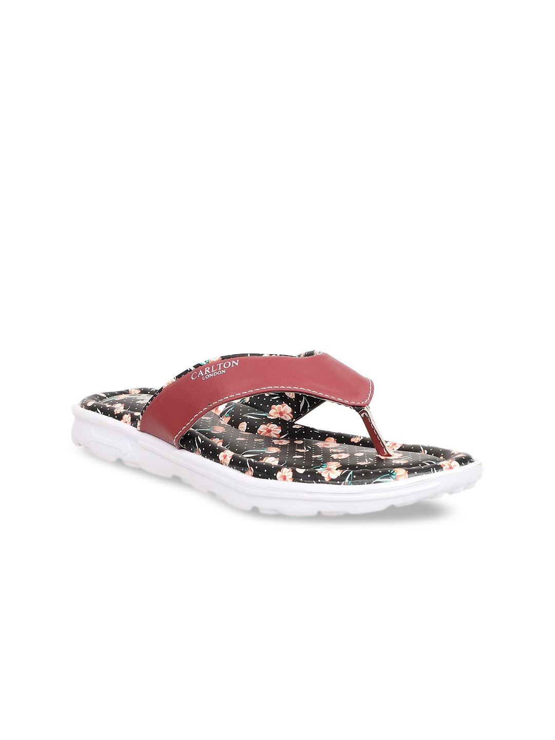 

Carlton London sports Women Maroon Printed Thong Flip-Flops