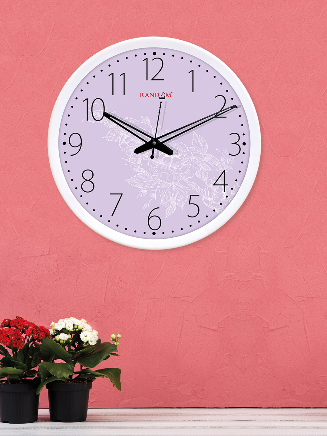 

RANDOM Purple Dial Round Printed 30 cm Analogue Wall Clock