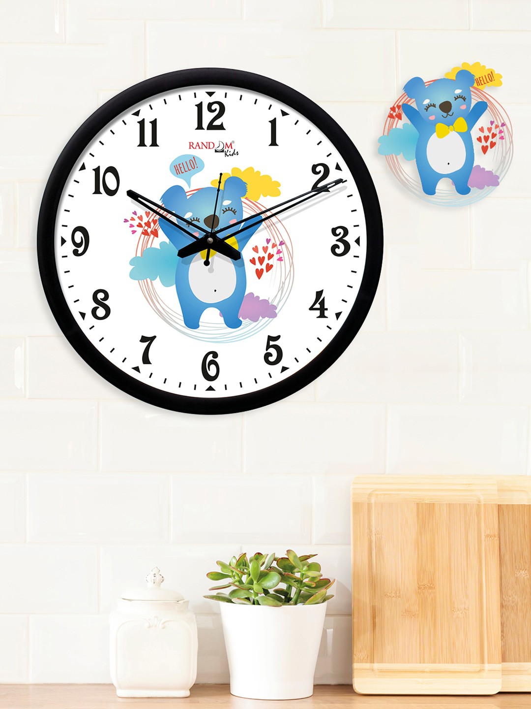 

RANDOM White Round Printed Analogue Wall Clock