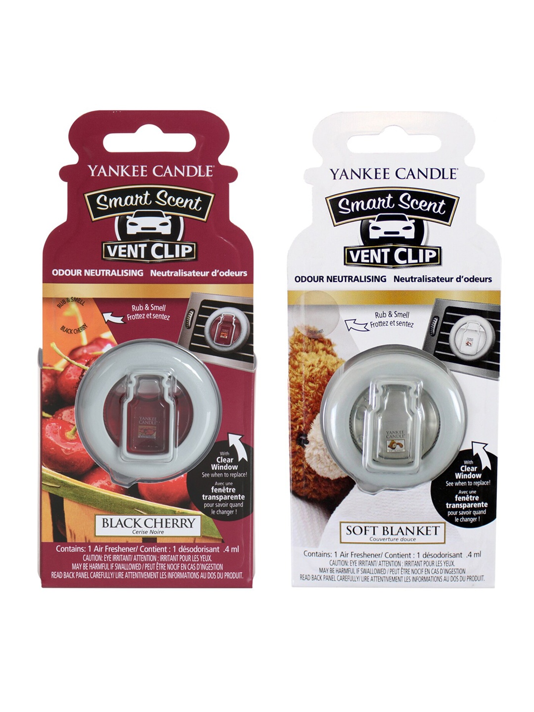 

YANKEE CANDLE Set of 2 Smart Scent Vent Clip Air Freshener, White