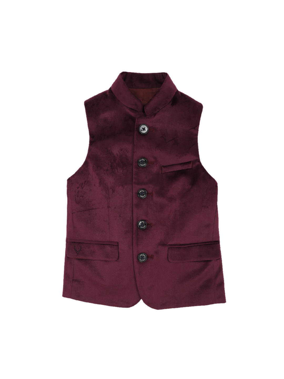 

Allen Solly Junior Boys Burgundy Solid Waistcoat