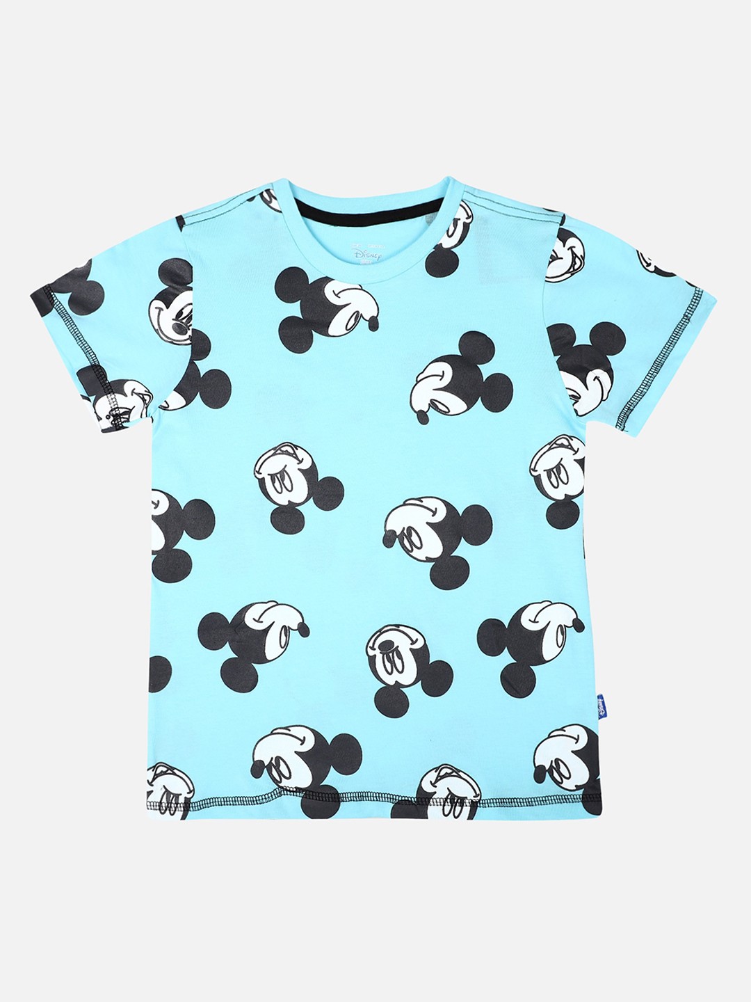 

PROTEENS Boys Mickey Mouse Printed Round Neck T-shirt, Blue
