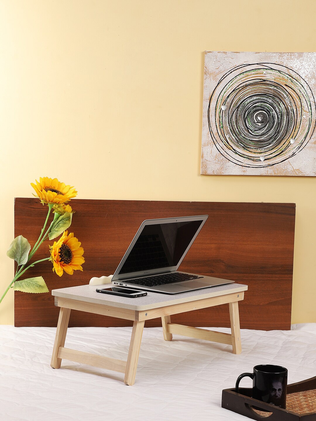 

CDI Unisex Beige Portable Folding Laptop Cum Study Table